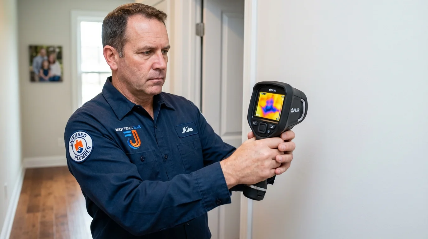 Thermal imaging leak detection by Johns Plumbing LLC in Griffin